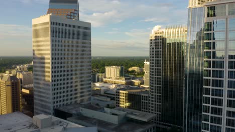 skyscraper buildings in downtown urban city