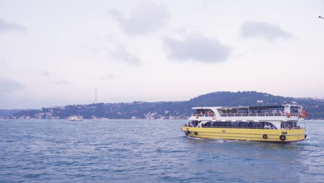 ferry on the sea.