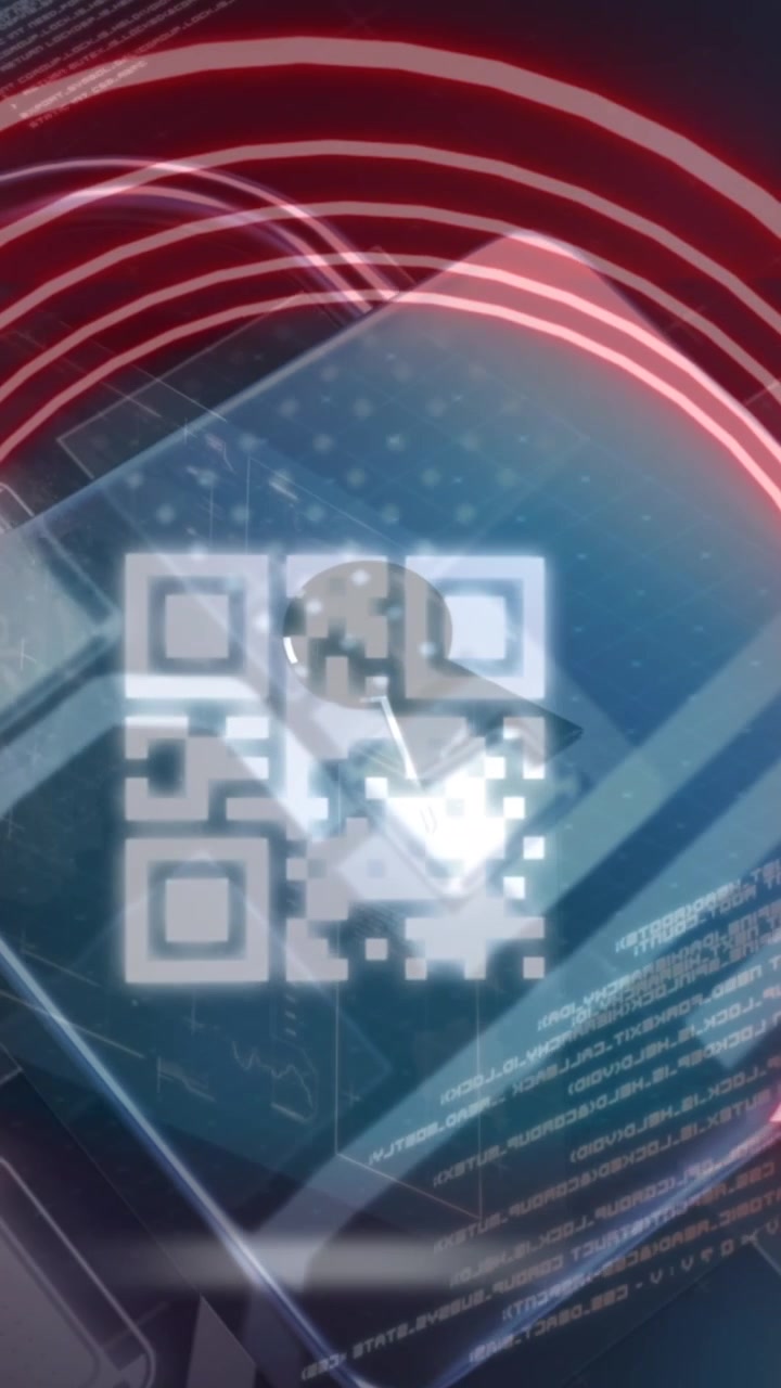 Animation of data processing over padlock