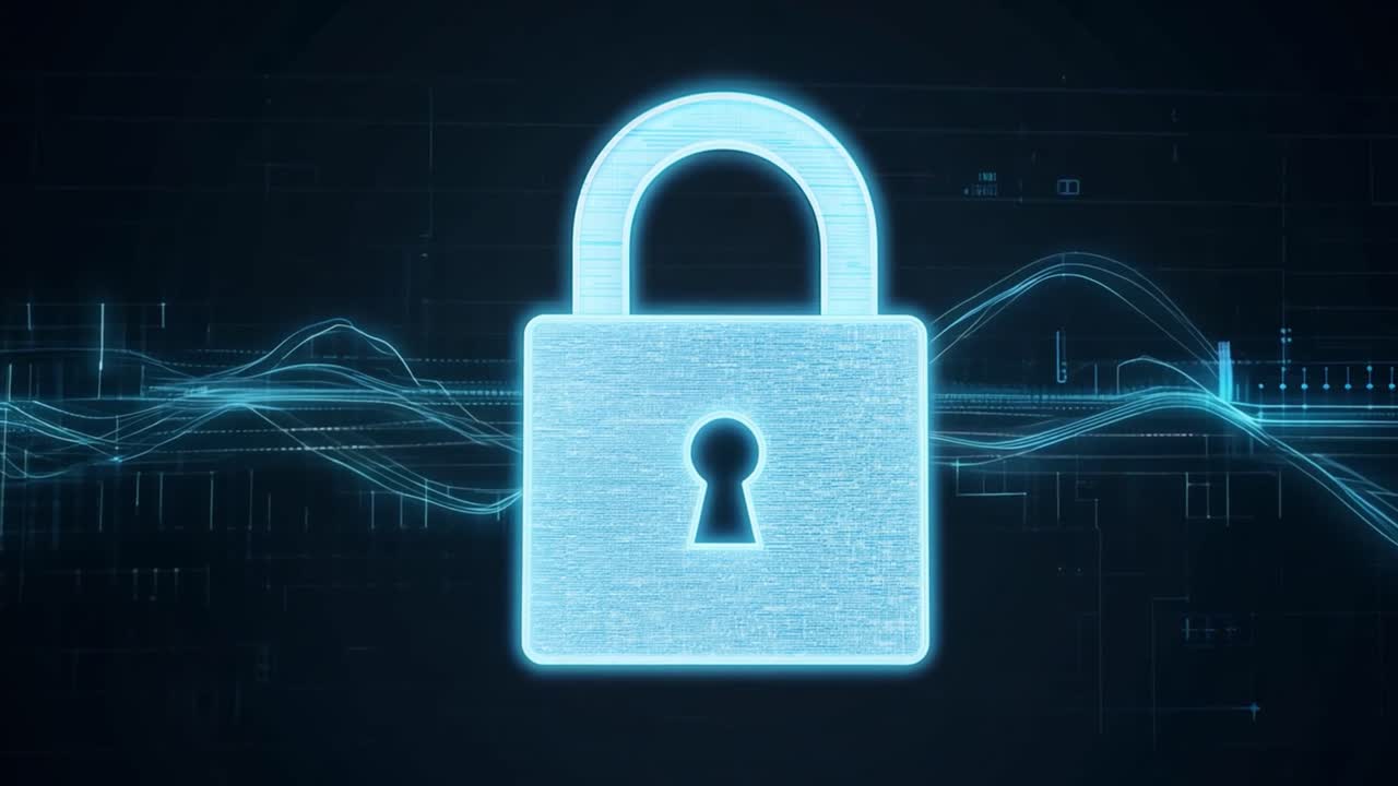 Padlock representing security and data protection