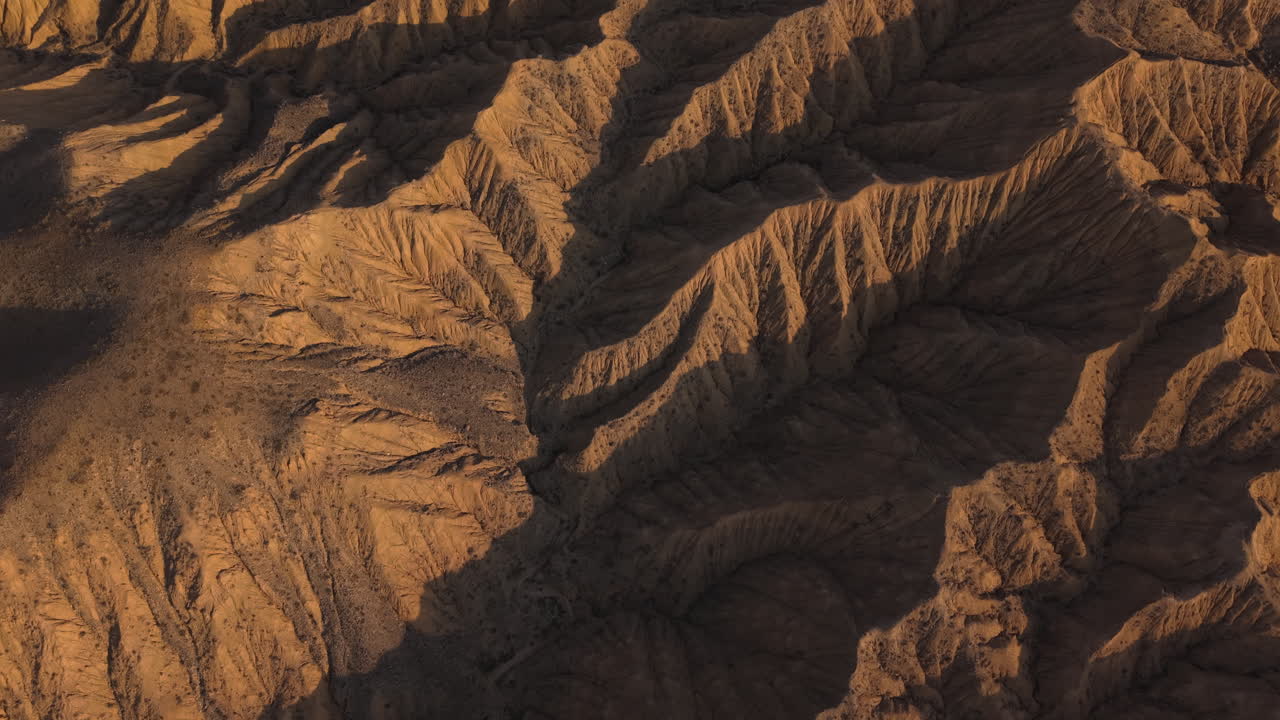 Unusual Rock Formations At Sunset In Kyrgyzstan, Central Asia. Aerial Drone Shot