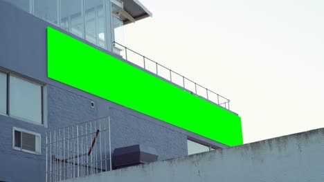 led hoarding en el exterior del edificio 4k