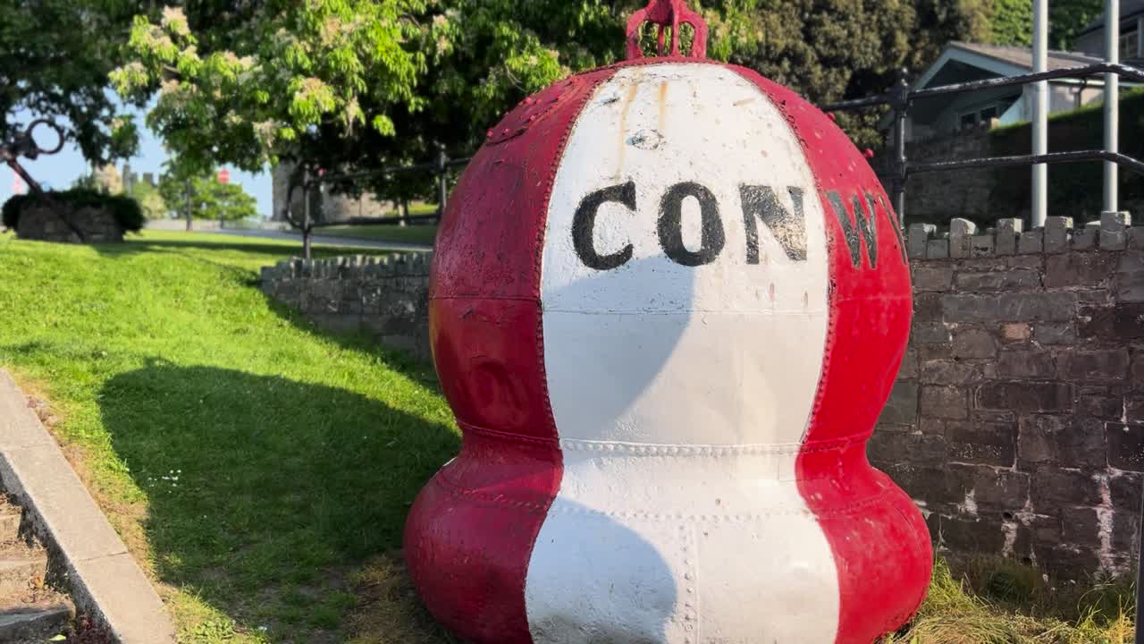 Wales Conwy Harbor Buoy Maritime Monument