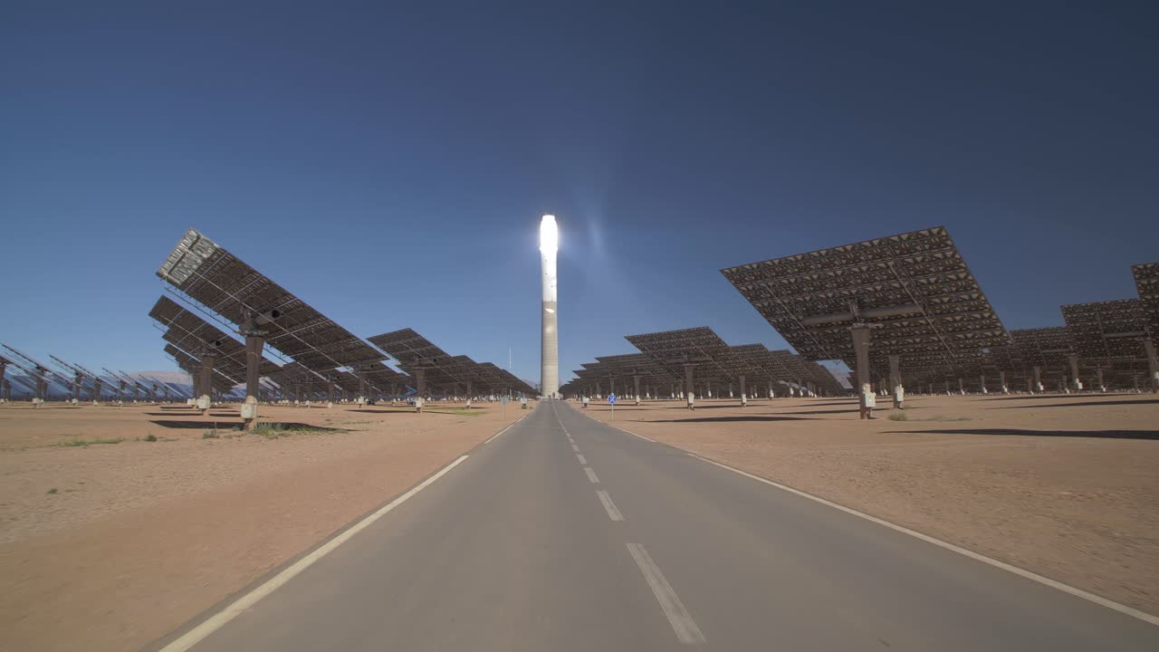 Concentrated Solar Power Plant in the Desert