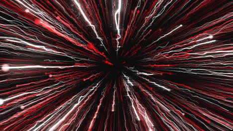 explosión de energía roja y blanca abstracta