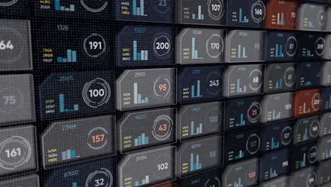 modern digital dashboard with data visualization