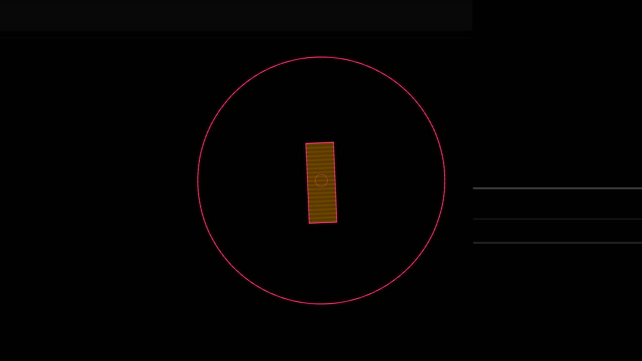 Geometric grid with circular center and surrounding lines