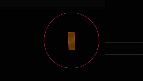 geometric grid with circular center and surrounding lines