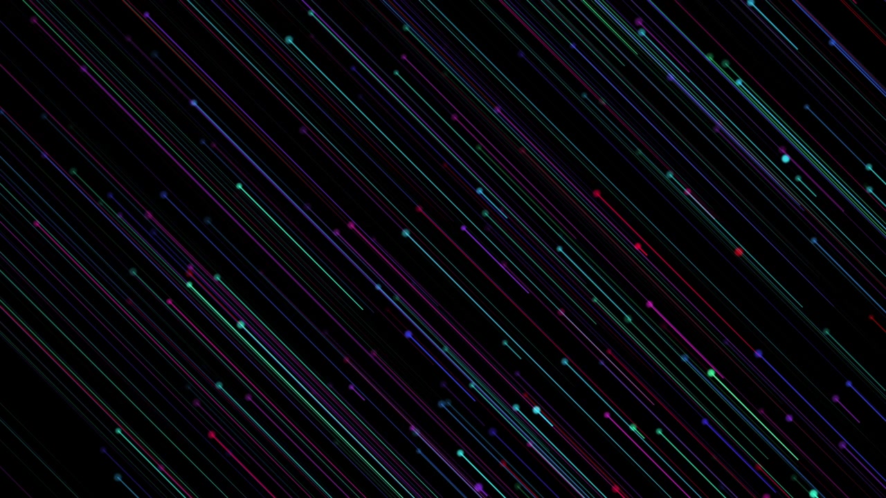 Sfondo Animato Astratto con Strisce di Luce Diagonali Colorate
