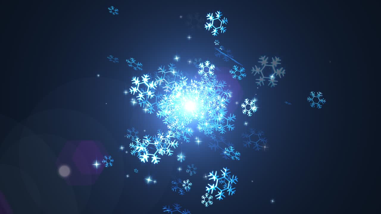 Snow flake loop animation