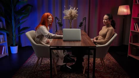 podcast interview of two women
