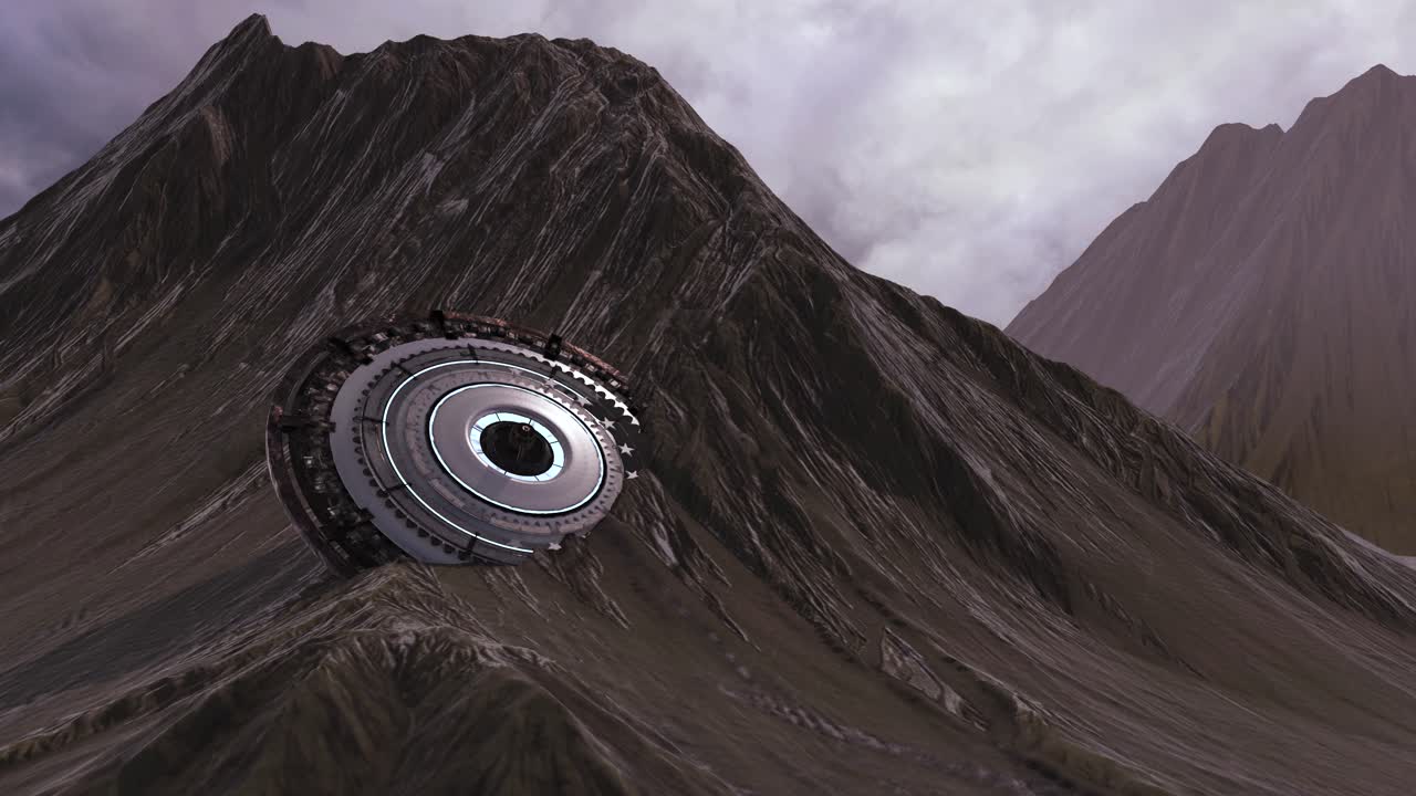 UFO Crashed in a Mountain