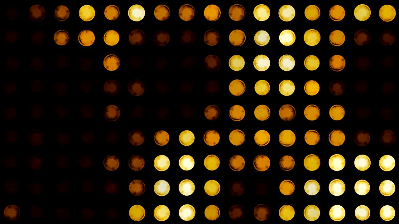 panel intermitente formado por muchas luces pequeñas