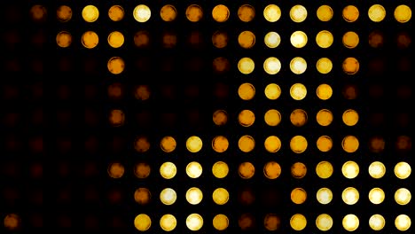 pannello lampeggiante costituito da molte piccole luci