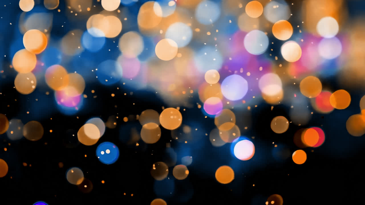 Lebendiger Bokeh-Lichter-Hintergrund, animiertes Overlay, transparentes 4K-Video, Alpha-Kanal, ProRes 4444