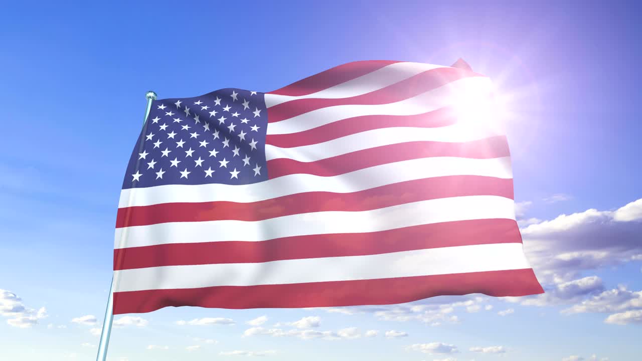 bandera de los estados unidos (en bucle)