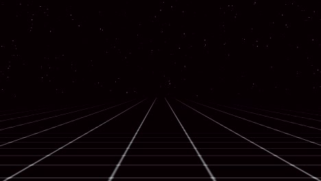 retro-futuristic 80's synthwave grid background. looped opener 4k animation.