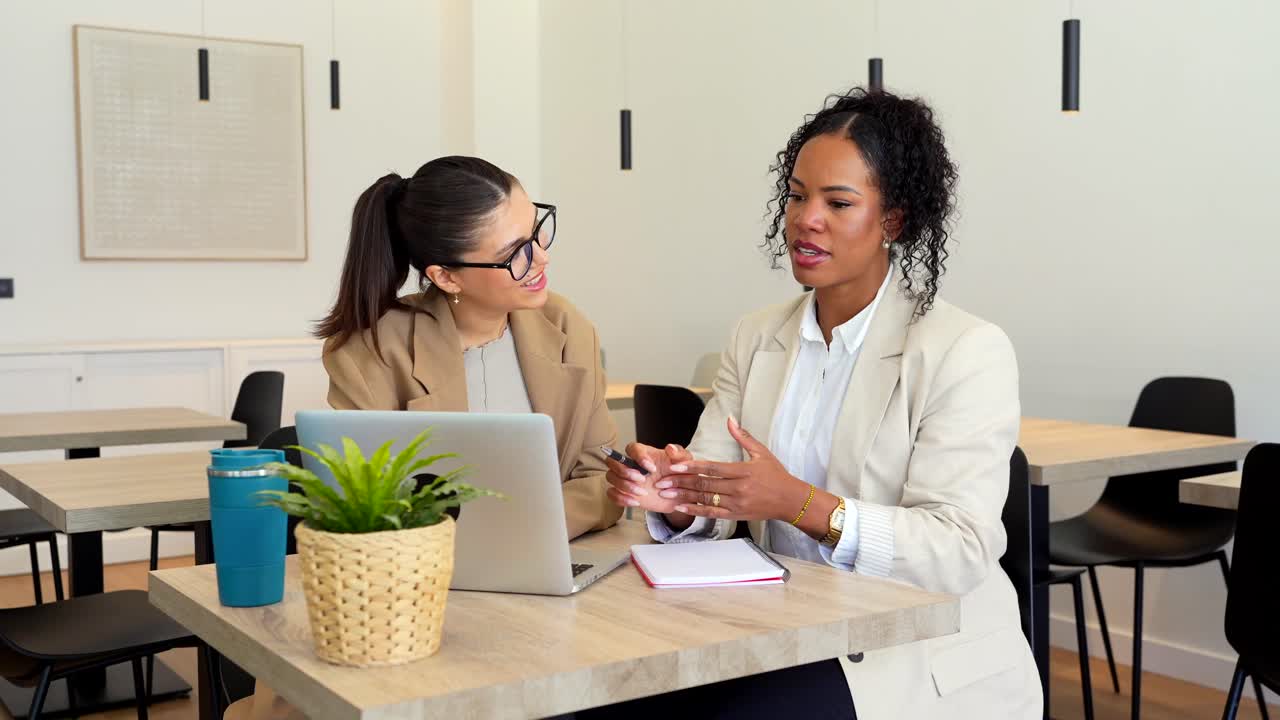 Business meeting in an office space