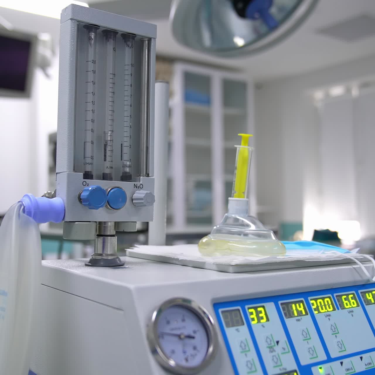 Contemporary medical equipment. New electric appliance for surgical procedure in clinic. Professional technology in clinic