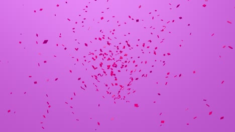 forma de corazón animación 3d. girando y explotando corazón rojo para el día de san valentín en fondo rosa. amor, vacaciones, regalo, concepto de romance.