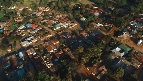 aerial view of the morogoro town in tanzania