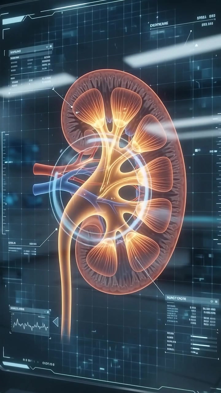 3D Medical Animation of Human Kidney Anatomy with Digital Interface