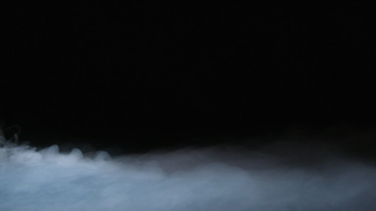 현실적인 건조 얼음 연기 구름 안개 오버레이