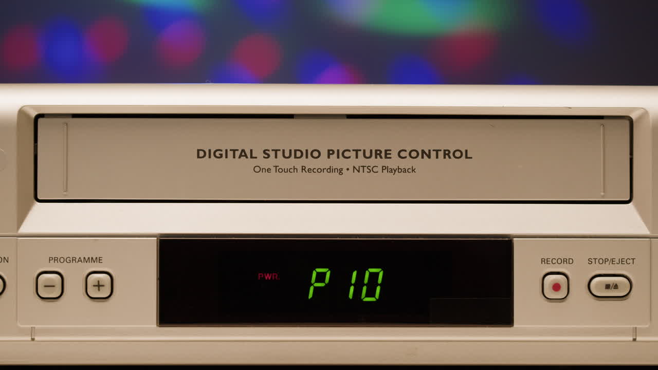 Vintage VHS VCR with Digital Studio Picture Control