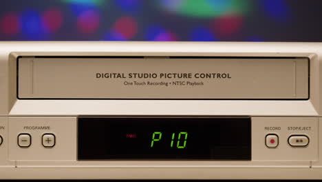 vintage vhs vcr with digital studio picture control