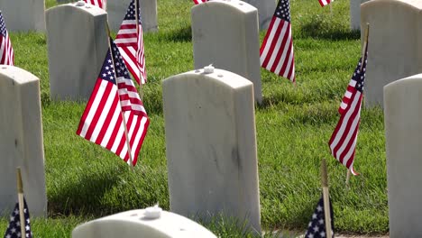 military headstones decorated for memorial day