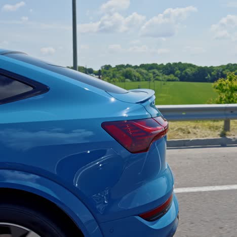 audi e-tron sport 2021. audi e-tron car moving on the road