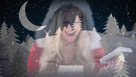 el tiempo festivo de navidad