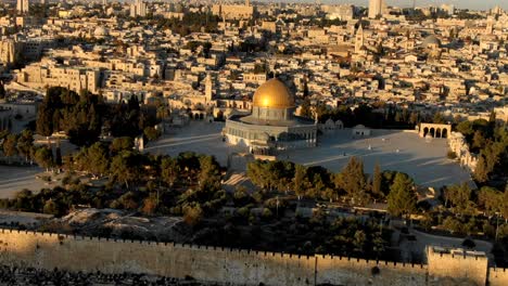 Drone-Orbit-Drone-Shot-of-the-Dome-Of-the-Rock-Aerial-Biblical-Tour-Christianity