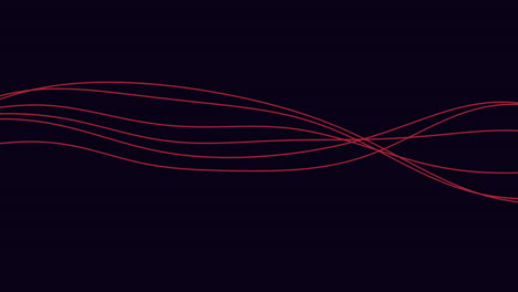 Striking Red Lines And Arrow On A Black Background