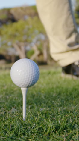 golfer playing golf