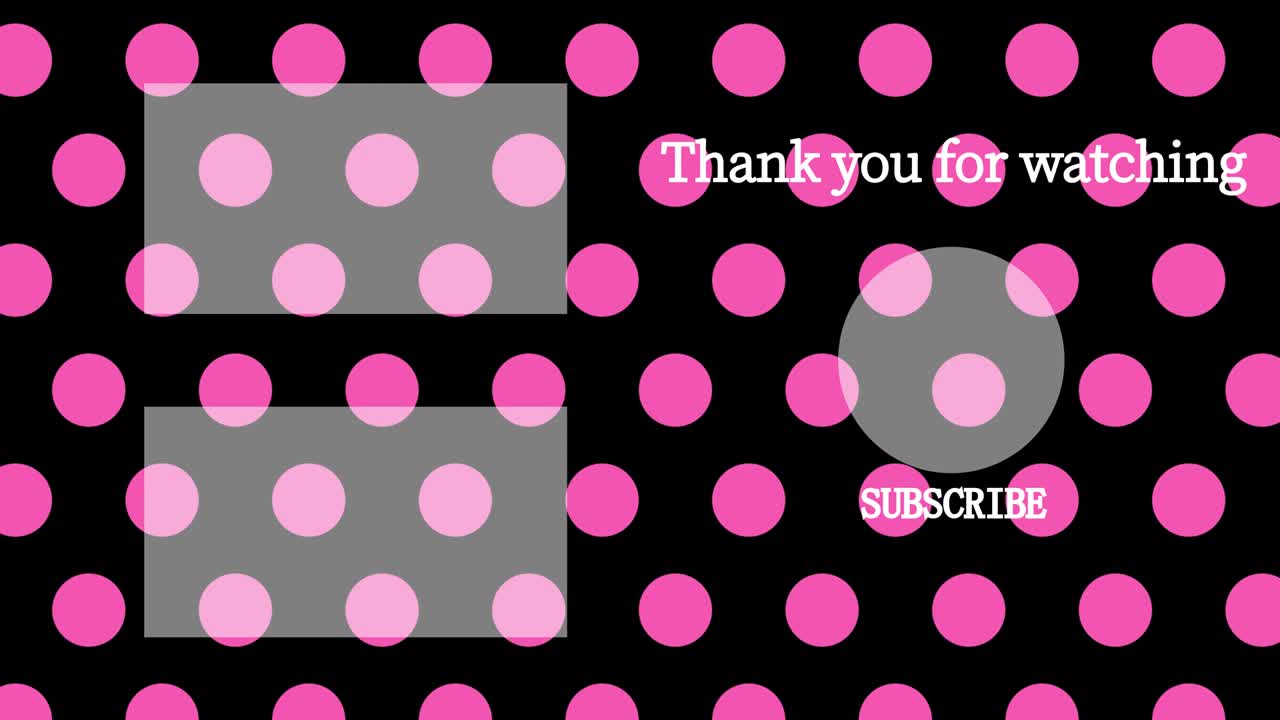 작은 점 배경 엔드 카드 엔딩 스크린 모션 그래픽
