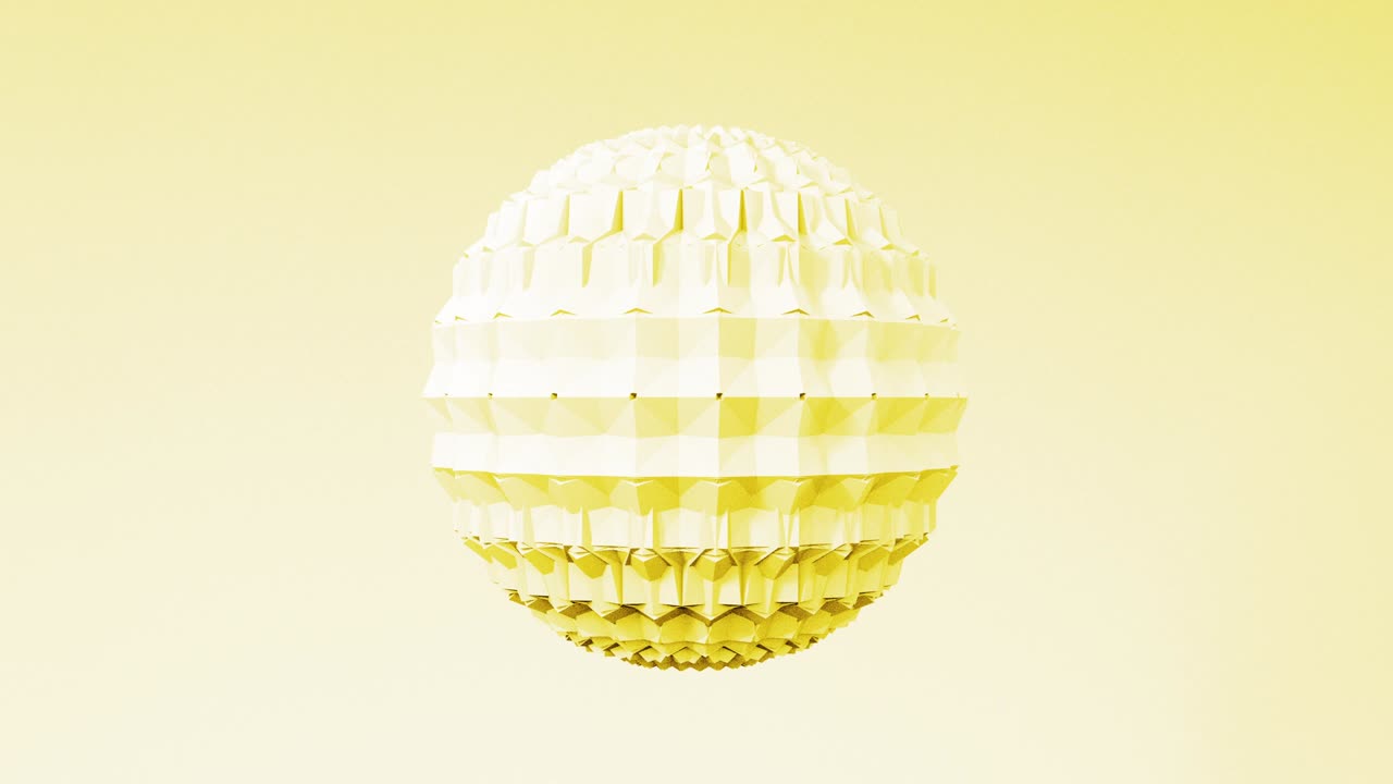 추상적인 3d 모양의 육각형 구 애니메이션, 4k 렌더링 루프 영상, 다양한 파스텔 색의 세트