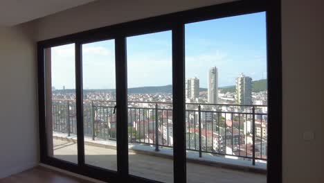 modern apartment with city view