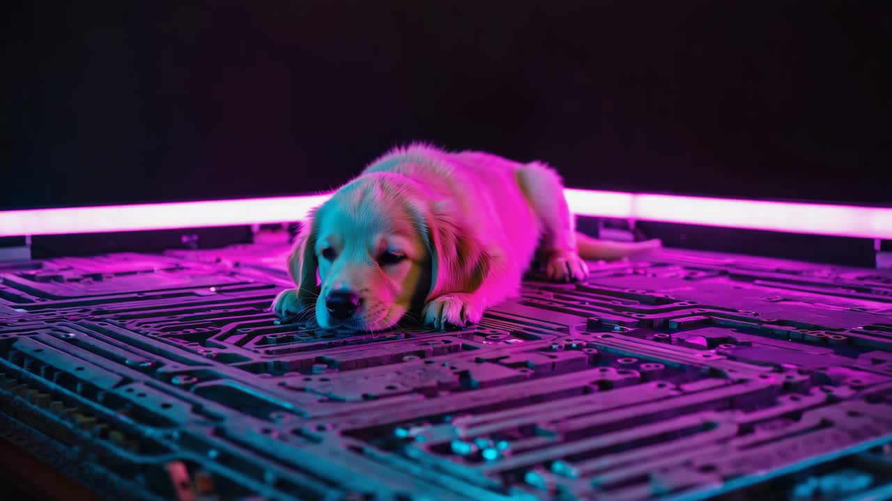 El cachorro cyberpunk