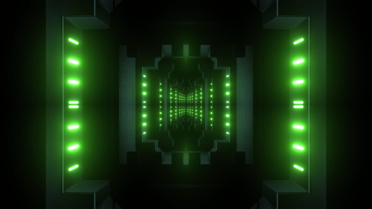 Tunnel verde neon