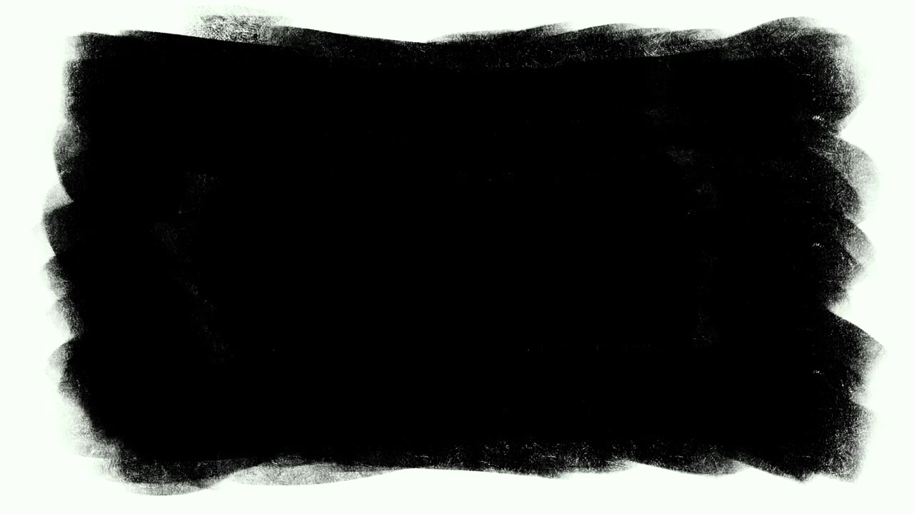 Animated Black Ink Grunge Frame Overlay
