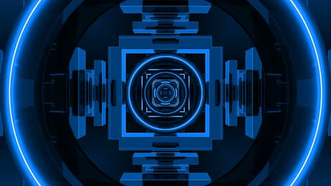 corredor de fondo del club nocturno de bucle abstracto azul