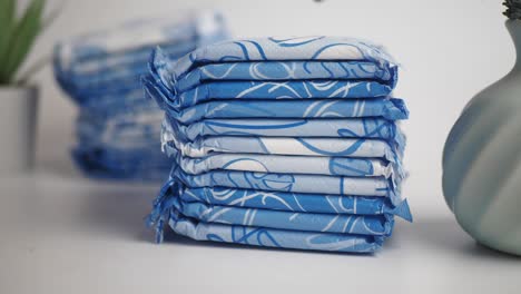 stack of sanitary pads