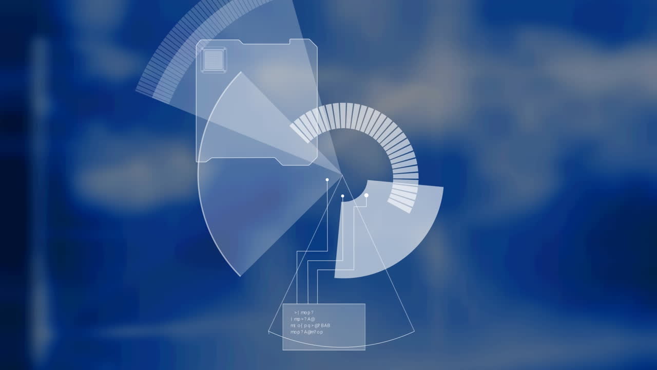 디지털 화면에서 스 ⁇  스캐닝과 데이터 처리의 애니메이션