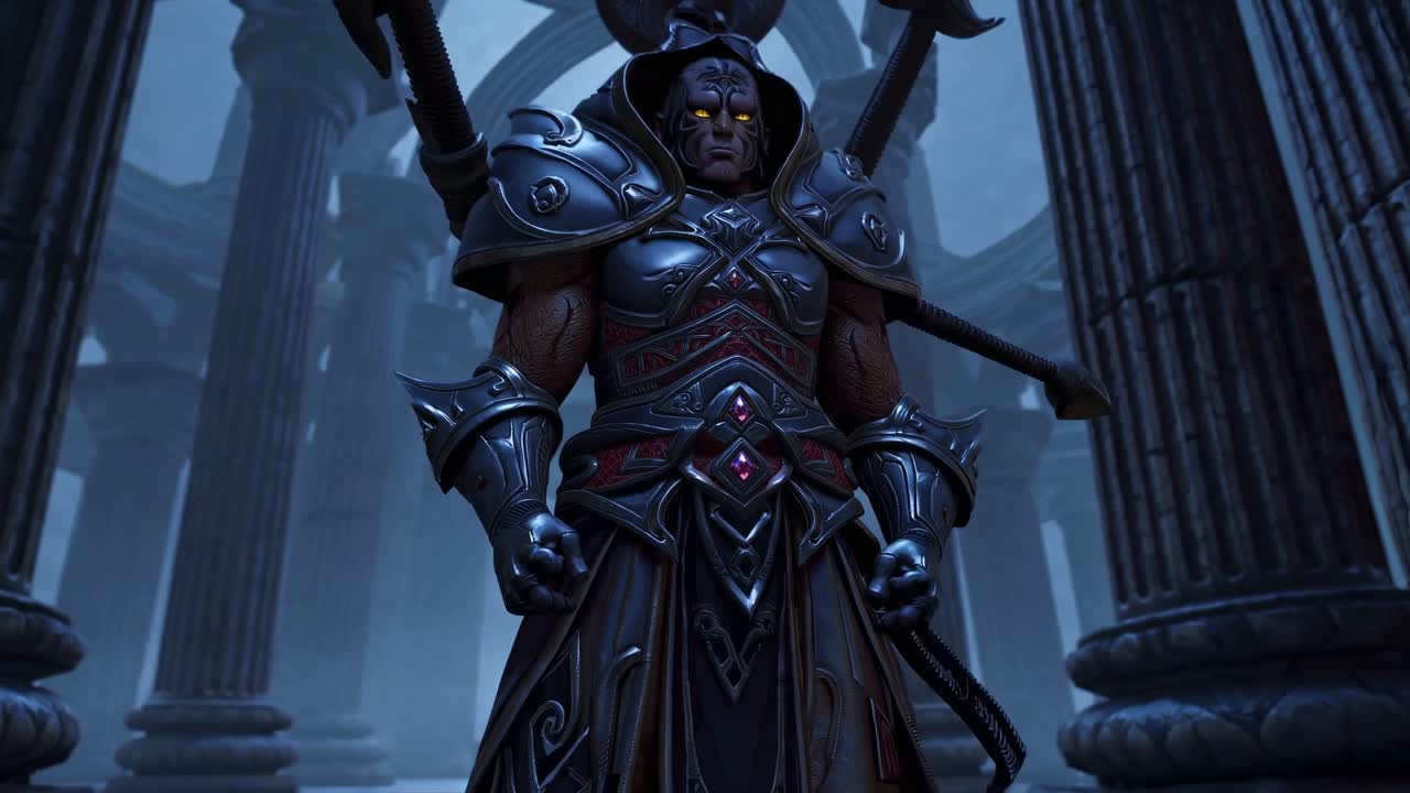 Powerful Fantasy Demon in Ancient Ruins