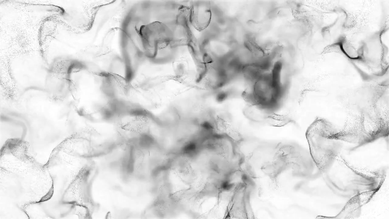 Nuvole astratte di fumo nero in collisione al centro