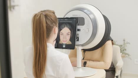 smart ai digital skin analysis facial imaging system for beauty salon