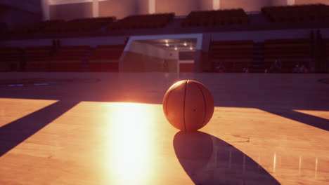 basketball on a court