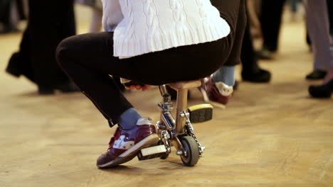 clown riding a unicycle