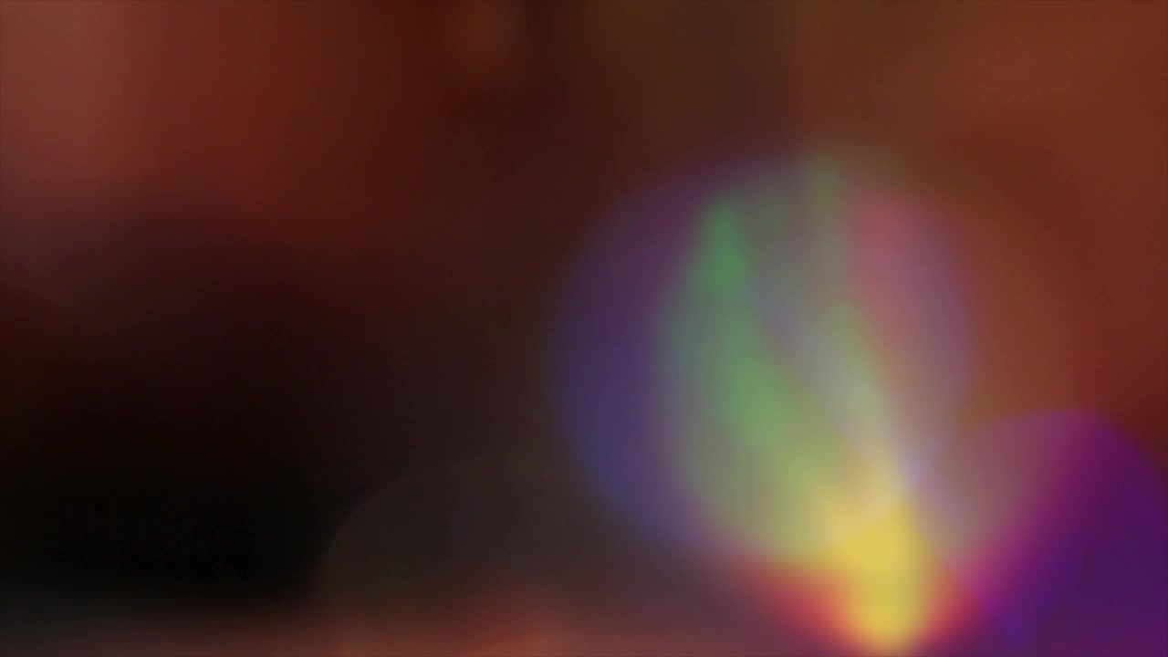 Abstrakte farverige lyslækager og Bokeh-overlay